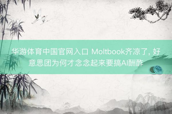 华游体育中国官网入口 Moltbook齐凉了， 好意思团为何才念念起来要搞AI酬酢