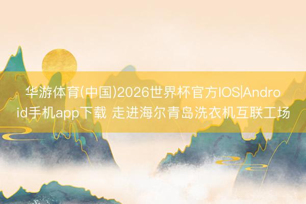 华游体育(中国)2026世界杯官方IOS|Android手机app下载 走进海尔青岛洗衣机互联工场