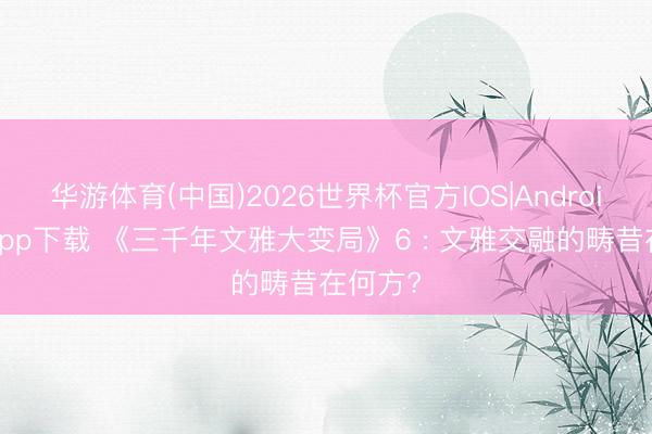 华游体育(中国)2026世界杯官方IOS|Android手机app下载 《三千年文雅大变局》6 : 文雅交融的畴昔在何方?