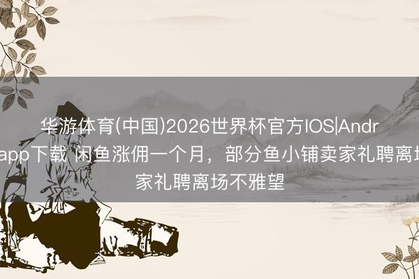 华游体育(中国)2026世界杯官方IOS|Android手机app下载 闲鱼涨佣一个月，部分鱼小铺卖家礼聘离场不雅望