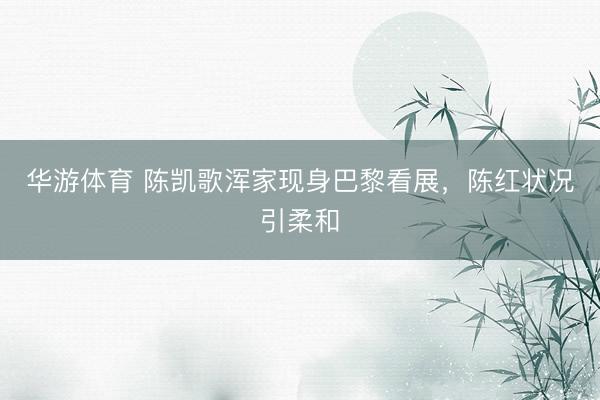 华游体育 陈凯歌浑家现身巴黎看展，陈红状况引柔和