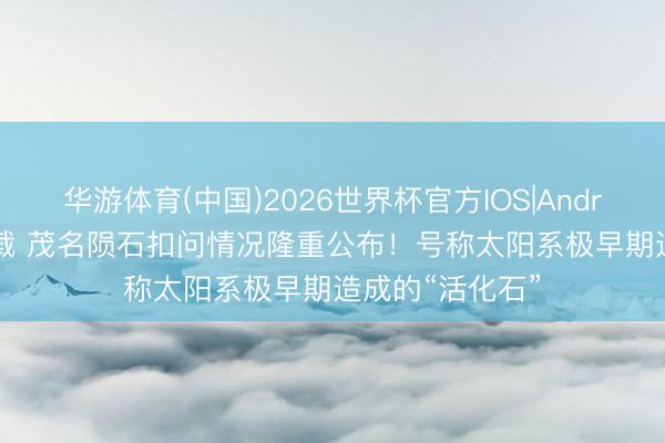 华游体育(中国)2026世界杯官方IOS|Android手机app下载 茂名陨石扣问情况隆重公布！号称太阳系极早期造成的“活化石”